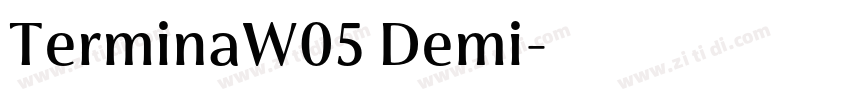 TerminaW05 Demi字体转换